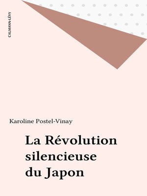 cover image of La Révolution silencieuse du Japon